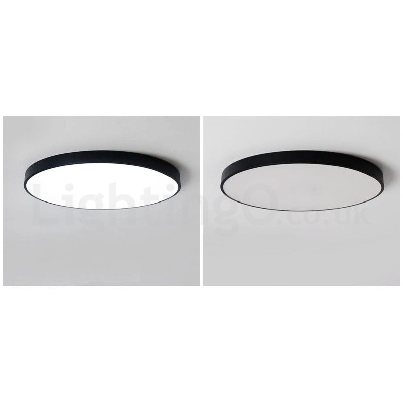 Luzes de teto embutidas ultrafinas, modernas, contemporâneas e reguláveis, estilo nórdico, com cúpula de acrílico e controle remoto, também podem ser usadas como luz de parede