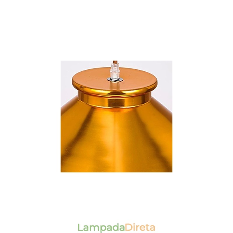 Lustre Mini Estilo Moderno Contemporâneo Metal 3 Luzes Pendentes