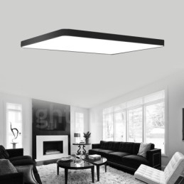 Luminárias de teto embutidas estilo nórdico moderno e contemporâneo com abajur de acrílico e controle remoto