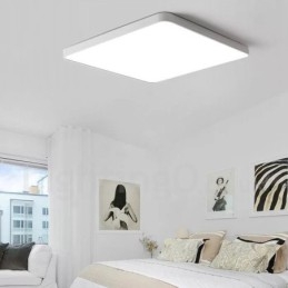 Luminárias de teto embutidas estilo nórdico moderno e contemporâneo com abajur de acrílico e controle remoto