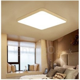 Luminárias de teto embutidas estilo nórdico moderno e contemporâneo com abajur de acrílico e controle remoto