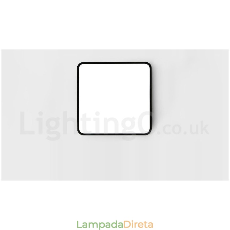 Luminárias de teto embutidas estilo nórdico moderno e contemporâneo com abajur de acrílico e controle remoto