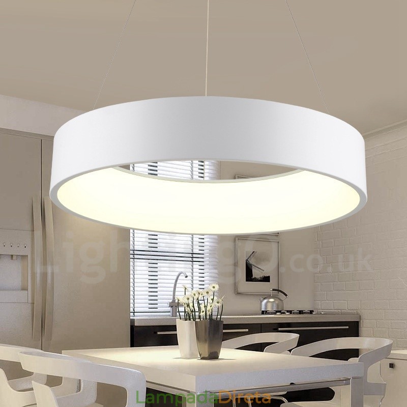Luminárias de teto pendentes estilo nórdico moderno e contemporâneo com controle remoto regulável