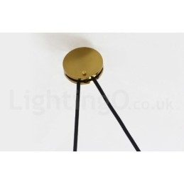 Luminária pendente estilo nórdico moderno contemporâneo de cobre puro, luminária de teto de latão com elevação e queda