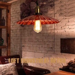 1 Luz Rústica Lodge Retro Vintage Pendente Luz Loft