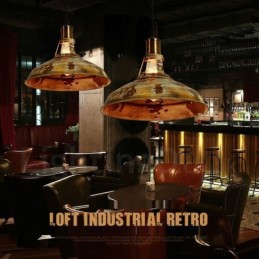 1 Luz Rústica Lodge Retro Vintage Pendente Luz Loft