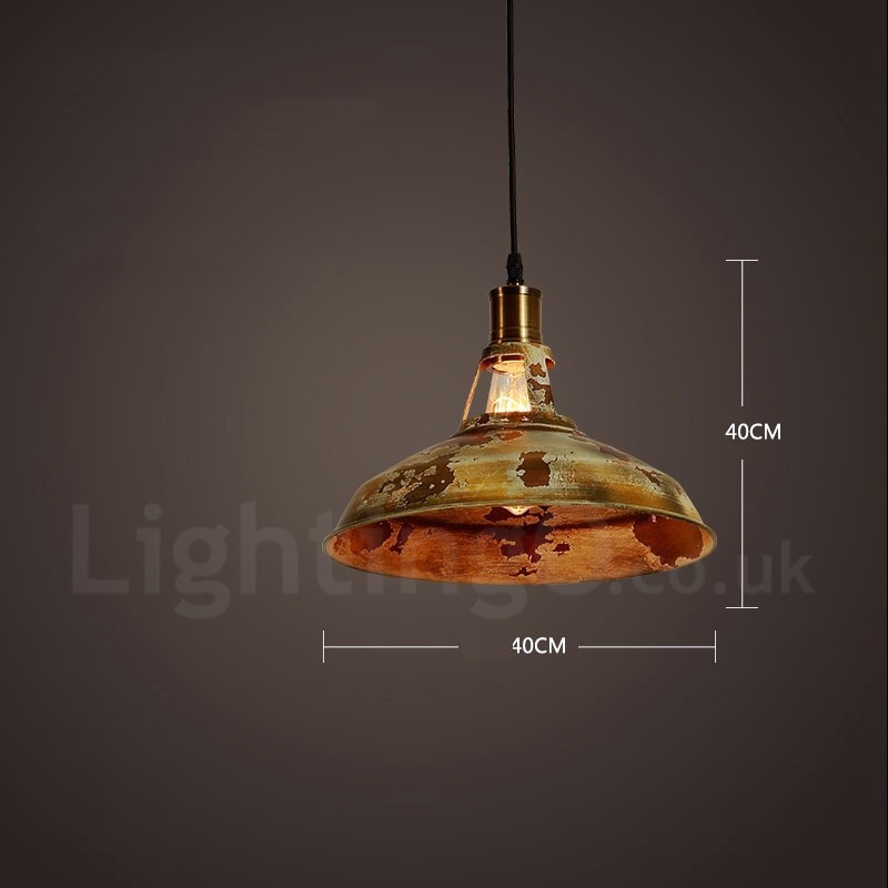 1 Luz Rústica Lodge Retro Vintage Pendente Luz Loft
