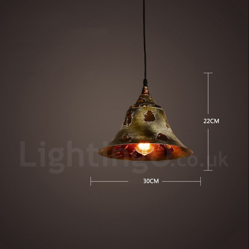 1 Luz Rústica Lodge Retro Vintage Pendente Luz Loft