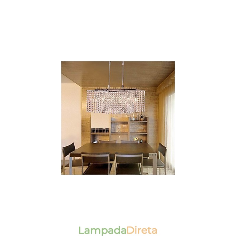 Lustre de Cristal Moderno Contemporâneo Cristal