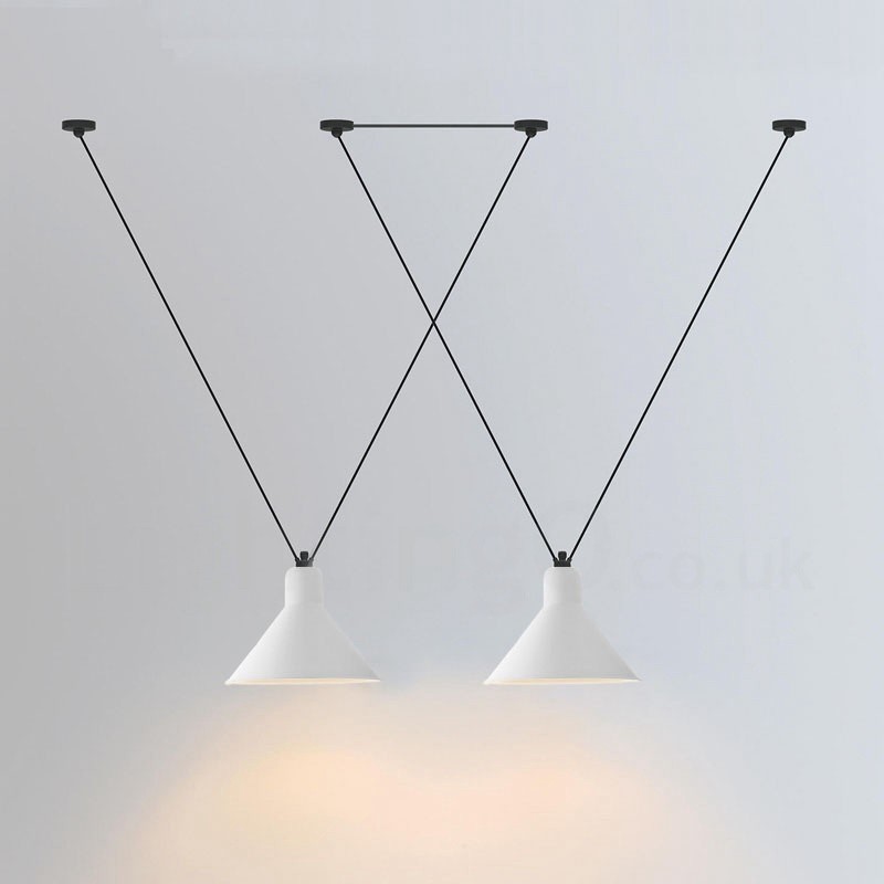 Luminária de teto pendente contemporânea moderna com 3 luzes
