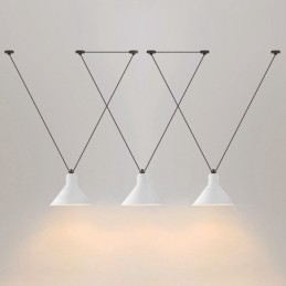 Luminária de teto pendente contemporânea moderna com 3 luzes
