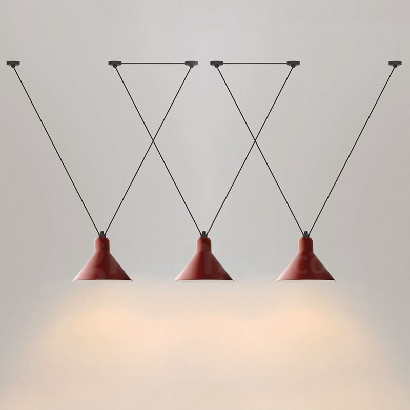 Luminária de teto pendente contemporânea moderna com 3 luzes