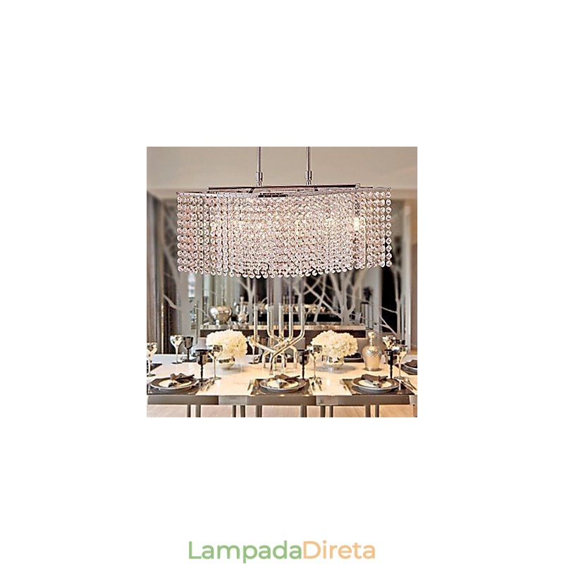 Lustre de Cristal Moderno Contemporâneo Cristal