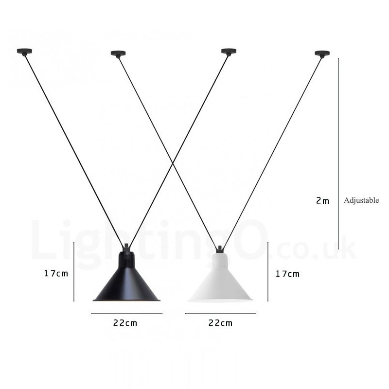 Luminária de teto pendente contemporânea moderna com 3 luzes
