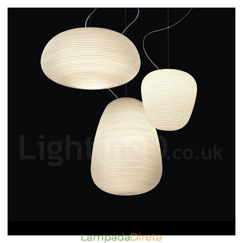 1 Luminária de teto pendente contemporânea moderna com cúpula de vidro