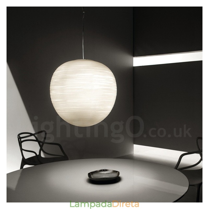 1 Luminária de teto pendente contemporânea moderna com cúpula de vidro