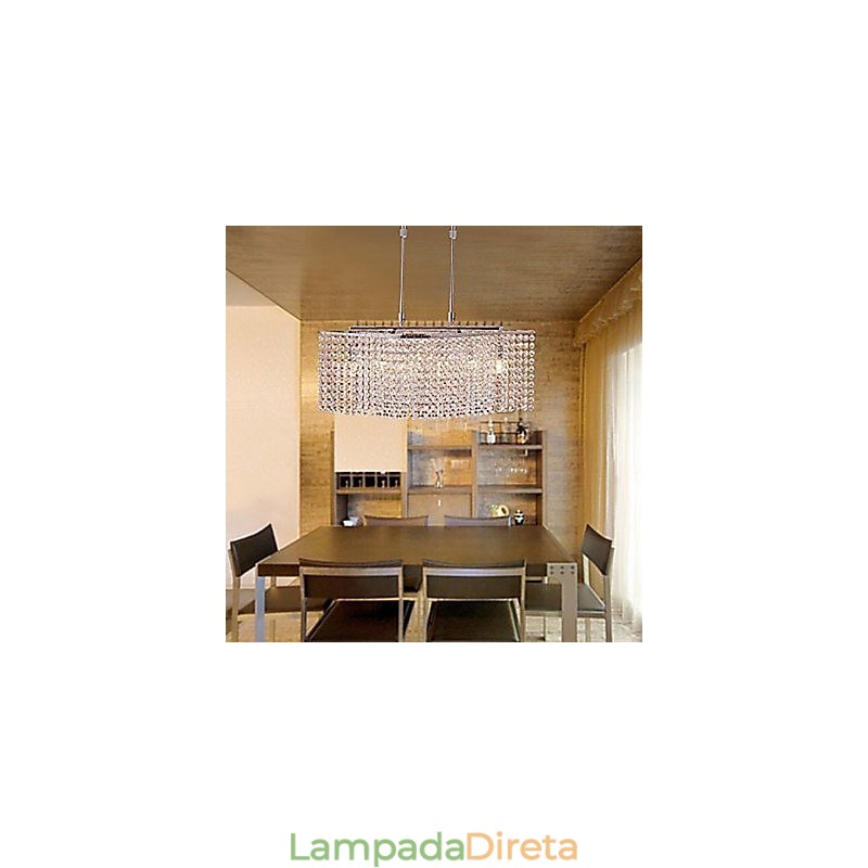 Lustre de Cristal Moderno Contemporâneo Cristal