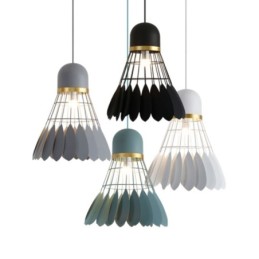 1 Luminária de teto pendente moderna e contemporânea