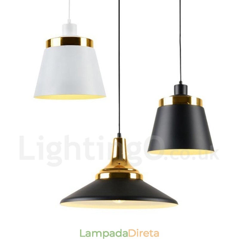 1 Luminária de teto pendente moderna e contemporânea
