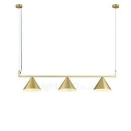 Luminária de teto pendente contemporânea moderna com 3 luzes