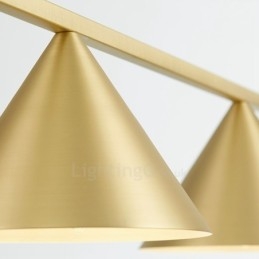 Luminária de teto pendente contemporânea moderna com 3 luzes