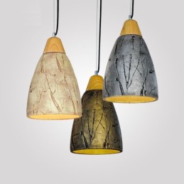 1 luz cimento moderno contemporâneo pingente luz teto lâmpada