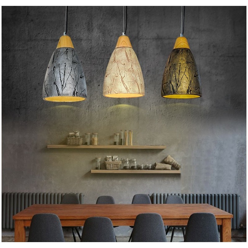 1 luz cimento moderno contemporâneo pingente luz teto lâmpada