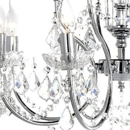 Lustre de Cristal Elegante com 8 Luzes