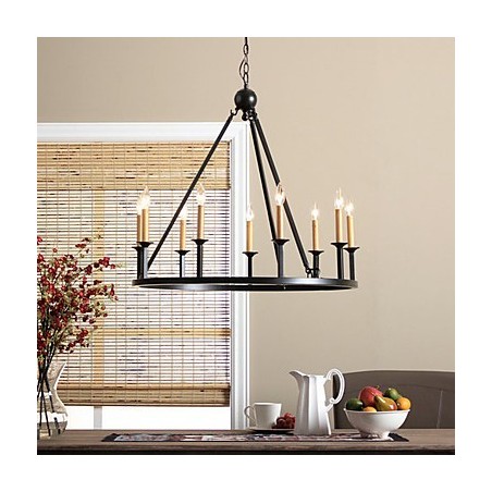 Lustre de metal estilo country mini com pintura Lustre de metal estilo country mini com pintura
