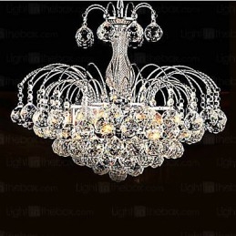 Pingente Luxo Moderno Cristal Sala de estar 3 Luzes Lustre
