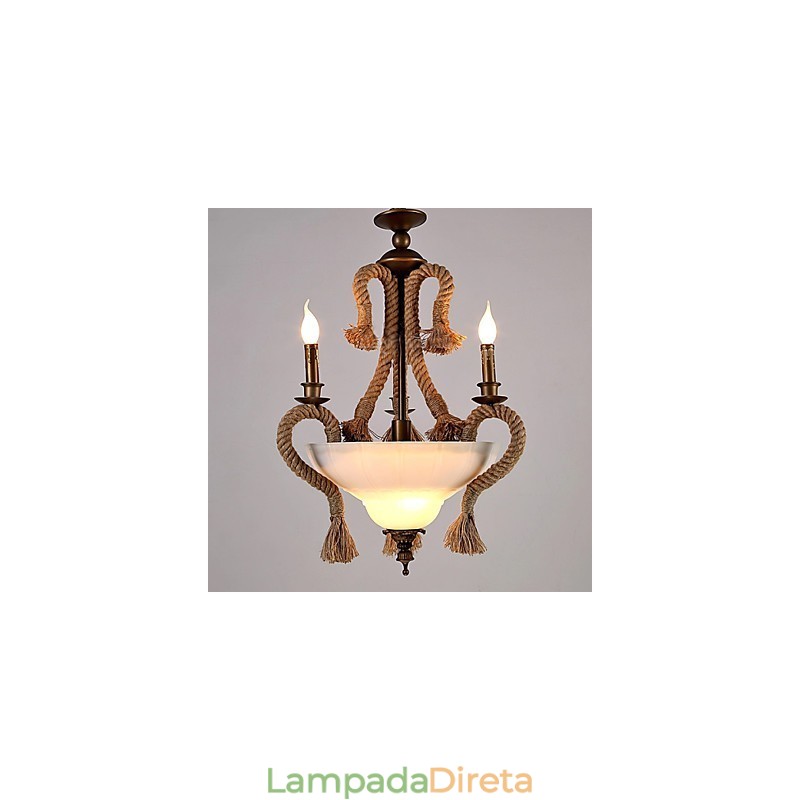 Lustre Mini Estilo Moderno Contemporâneo Metal