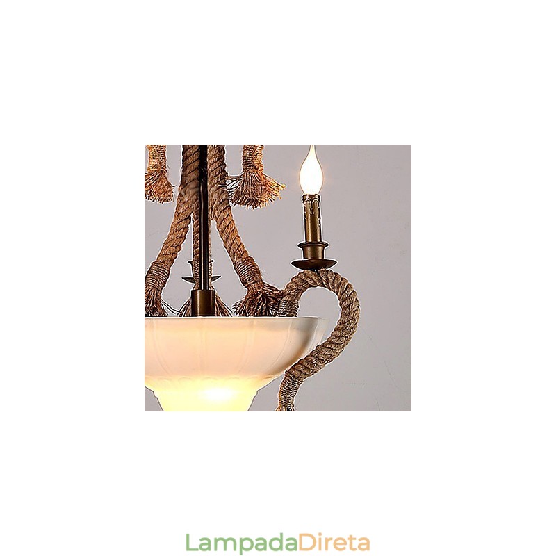 Lustre Mini Estilo Moderno Contemporâneo Metal