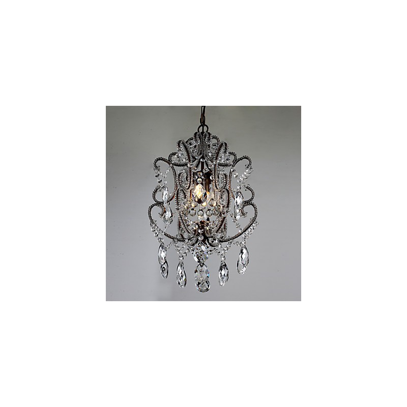 Lustre moderno design vintage lustre loft luminária de cristal lustre luminária suspensa