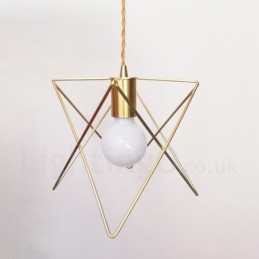 Luminária pendente moderna contemporânea de aço com 1 luz e abajur