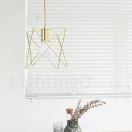 Luminária pendente moderna contemporânea de aço com 1 luz e abajur