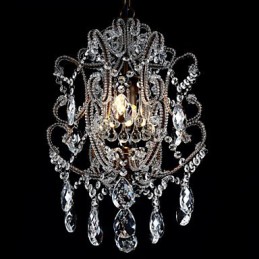 Lustre moderno design vintage lustre loft luminária de cristal lustre luminária suspensa