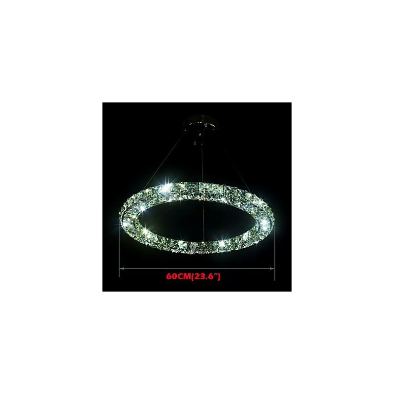 Luminária pendente de cristal moderna, única, três lados, K9, cristal, luzes de teto internas, luminárias