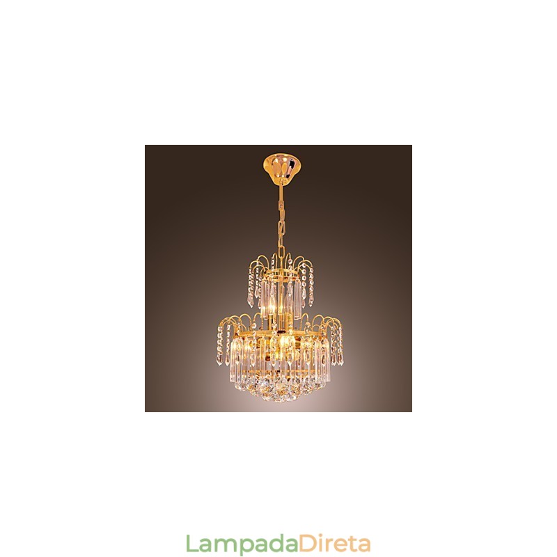 Lustre de Cristal de Luxo com 7 Luzes