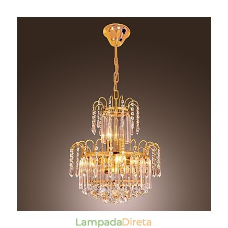 Lustre de Cristal de Luxo com 7 Luzes Lustre de Cristal de Luxo com 7 Luzes