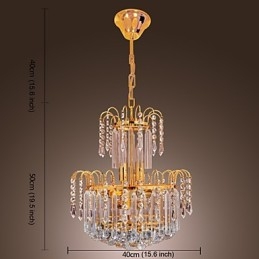 Lustre de Cristal de Luxo com 7 Luzes