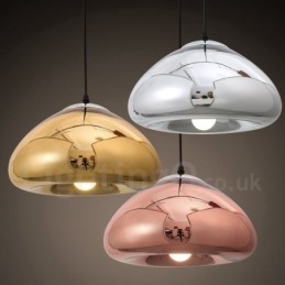 Luminária pendente de vidro moderna contemporânea com 1 luz e cúpula de vidro