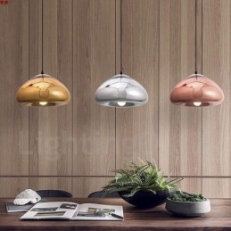 Luminária pendente de vidro moderna contemporânea com 1 luz e cúpula de vidro