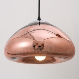 Luminária pendente de vidro moderna contemporânea com 1 luz e cúpula de vidro