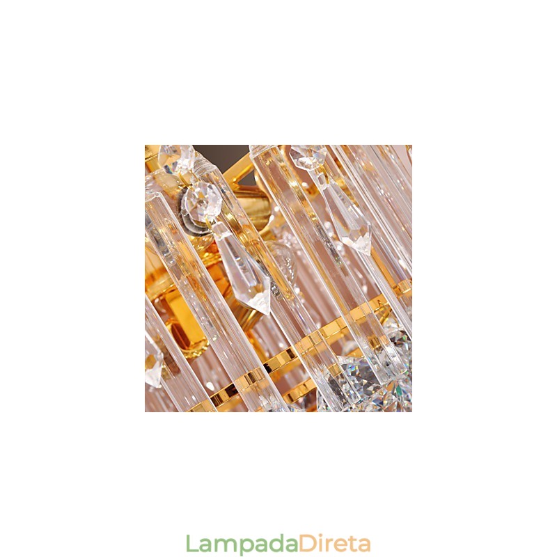 Lustre de Cristal de Luxo com 7 Luzes
