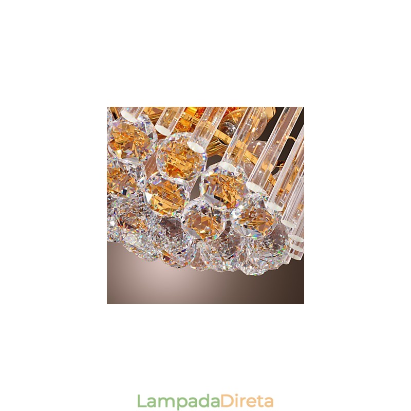 Lustre de Cristal de Luxo com 7 Luzes