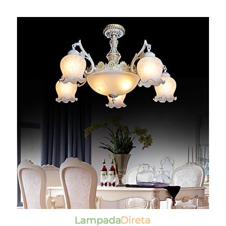 Lustre Tradicional Clássico Vintage Retro Metal Lustre Tradicional Clássico Vintage Retro Metal