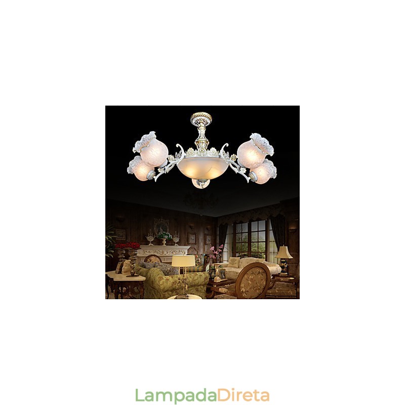 Lustre Tradicional Clássico Vintage Retro Metal