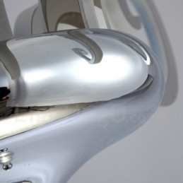 Lustre moderno contemporâneo regulável de aço com 12 luzes e cúpula de acrílico