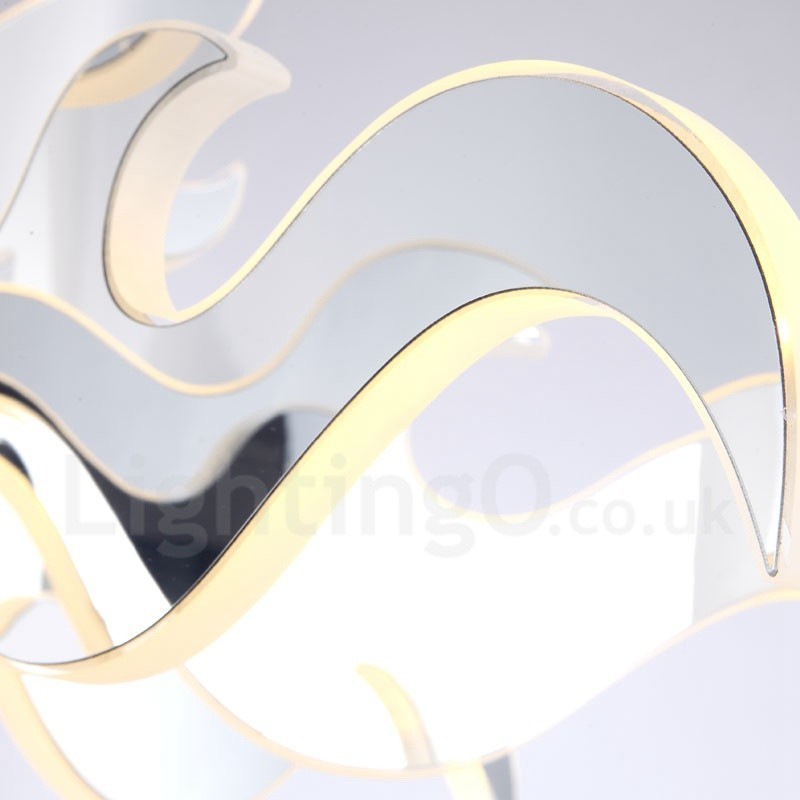 Lustre moderno contemporâneo regulável de aço com 15 luzes e cúpula de acrílico