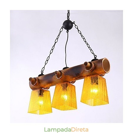 Lustre de bambu europeu, mediterrâneo e americano Lustre de bambu europeu, mediterrâneo e americano
